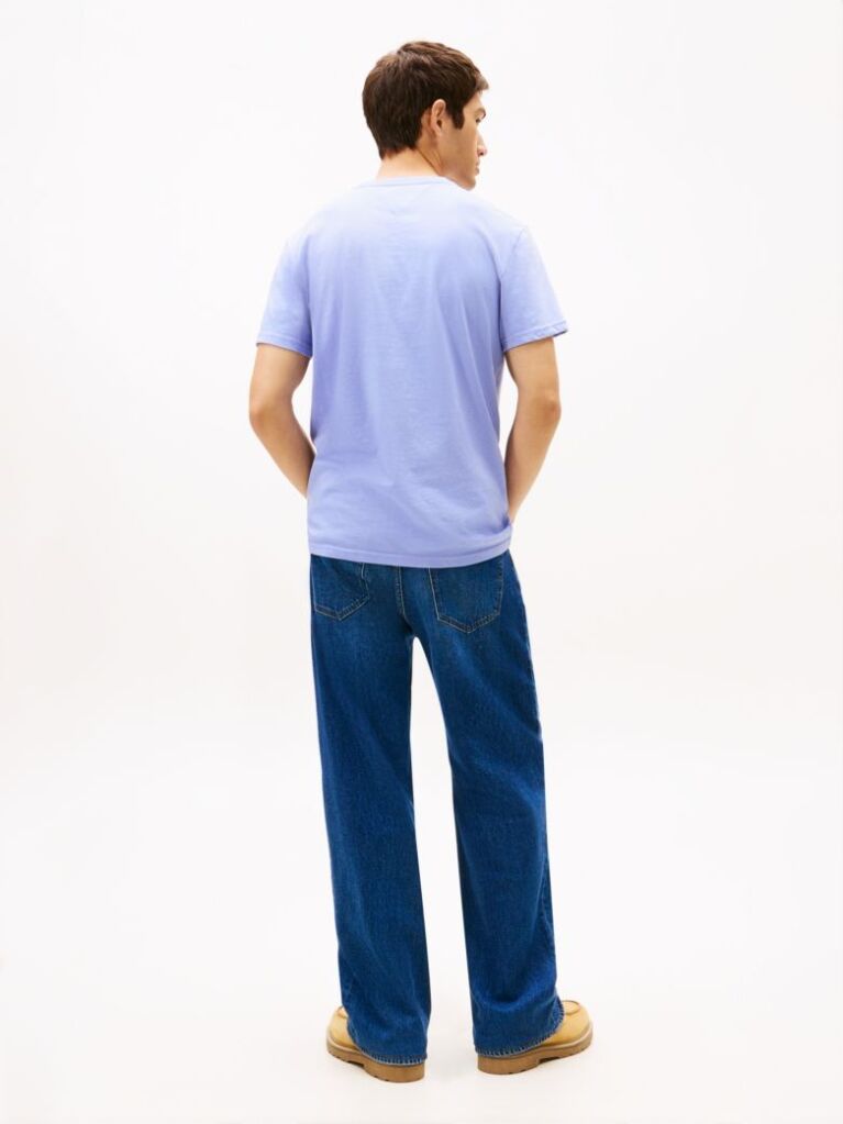 Μωβ T-Shirt Σε Slim Γραμμή Με Λογότυπο  Άνδρες