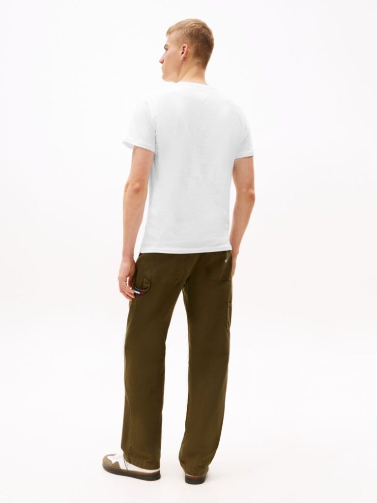 Άσπρο T-Shirt Σε Slim Γραμμή Με Λογότυπο  Άνδρες