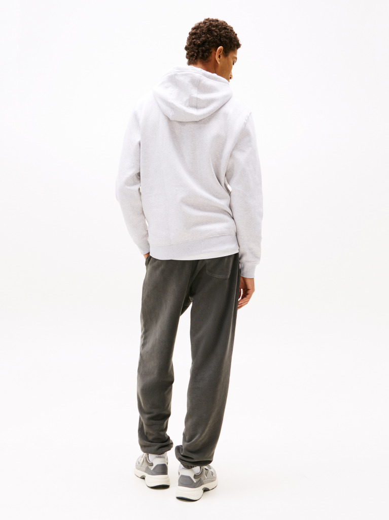 Grey Regular Flag Hoodie  Men