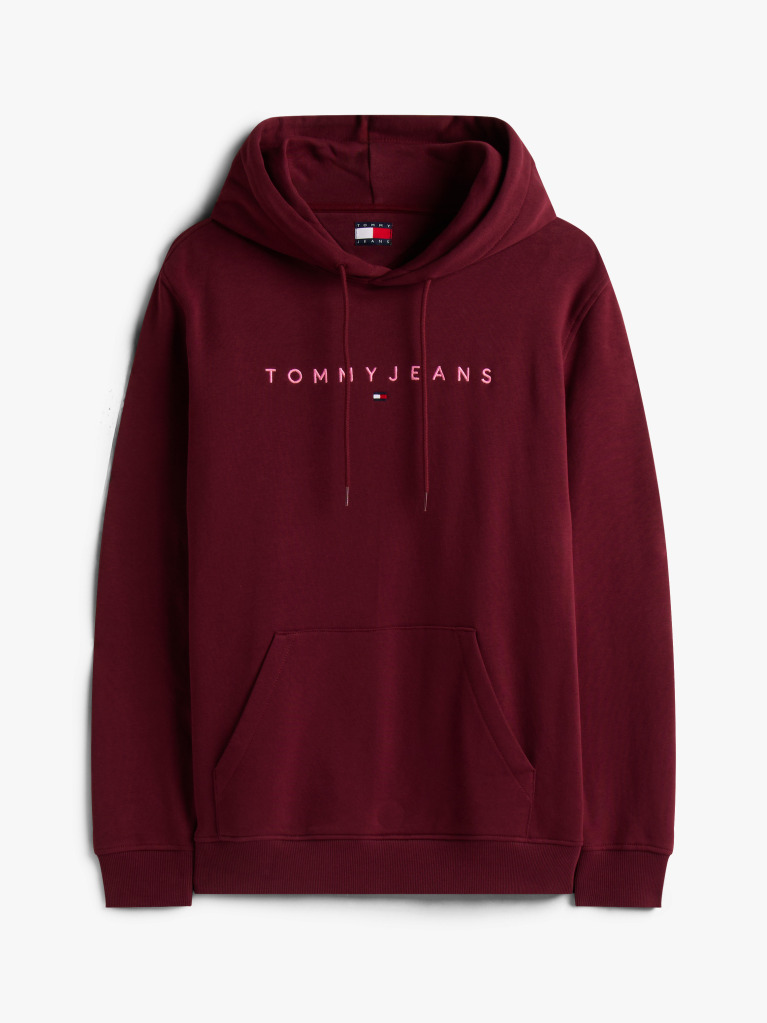 Red Regular Logo Hoody  Men