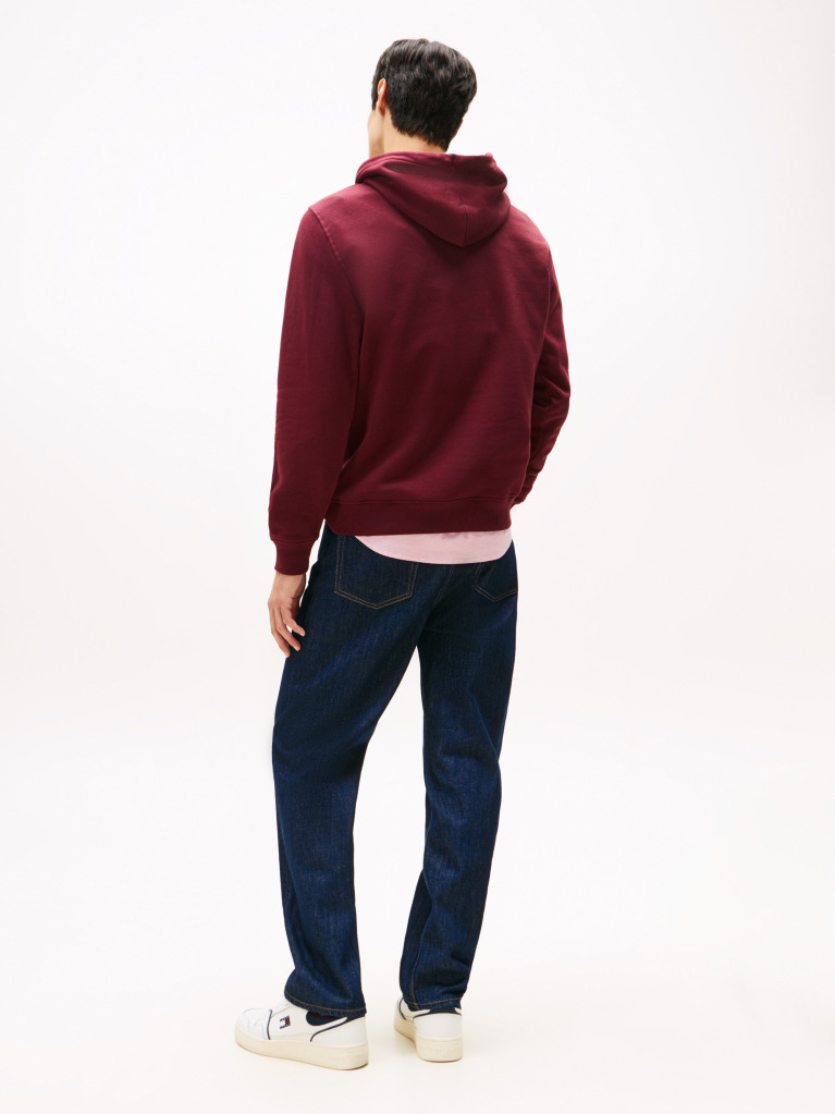 Red Regular Logo Hoody  Men