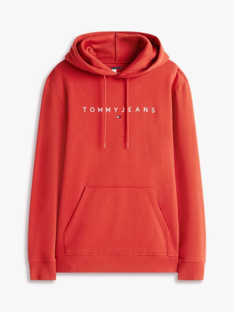 Red Regular Logo Hoody  Men