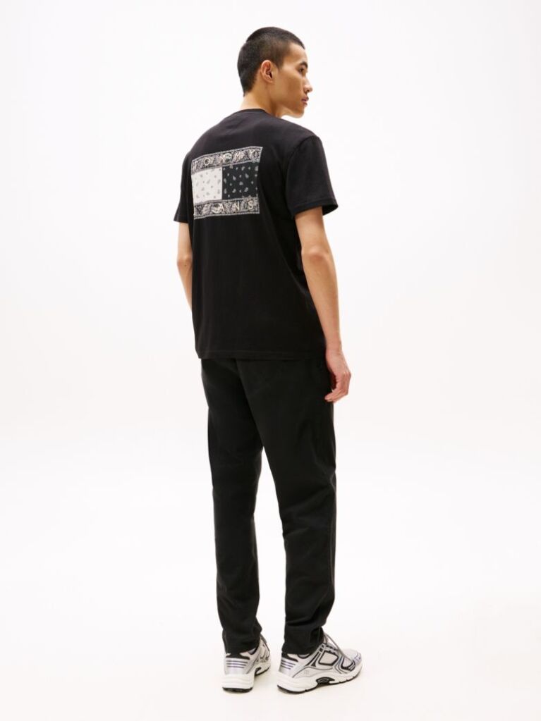 Black Paisley Back Logo T-Shirt  Men
