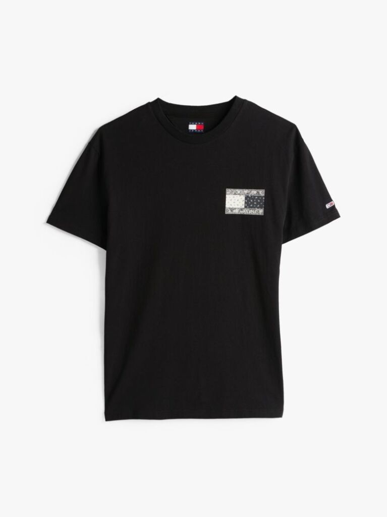 Black Paisley Back Logo T-Shirt  Men