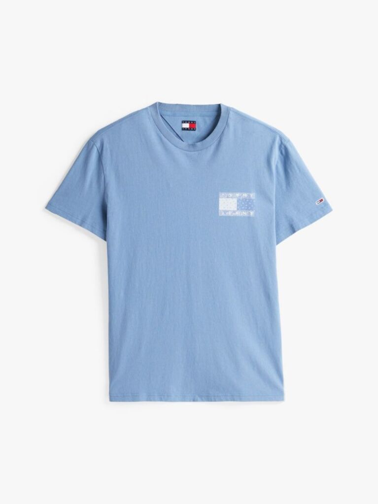 Μπλε T-Shirt Με Paisley Λογότυπο  Άνδρες