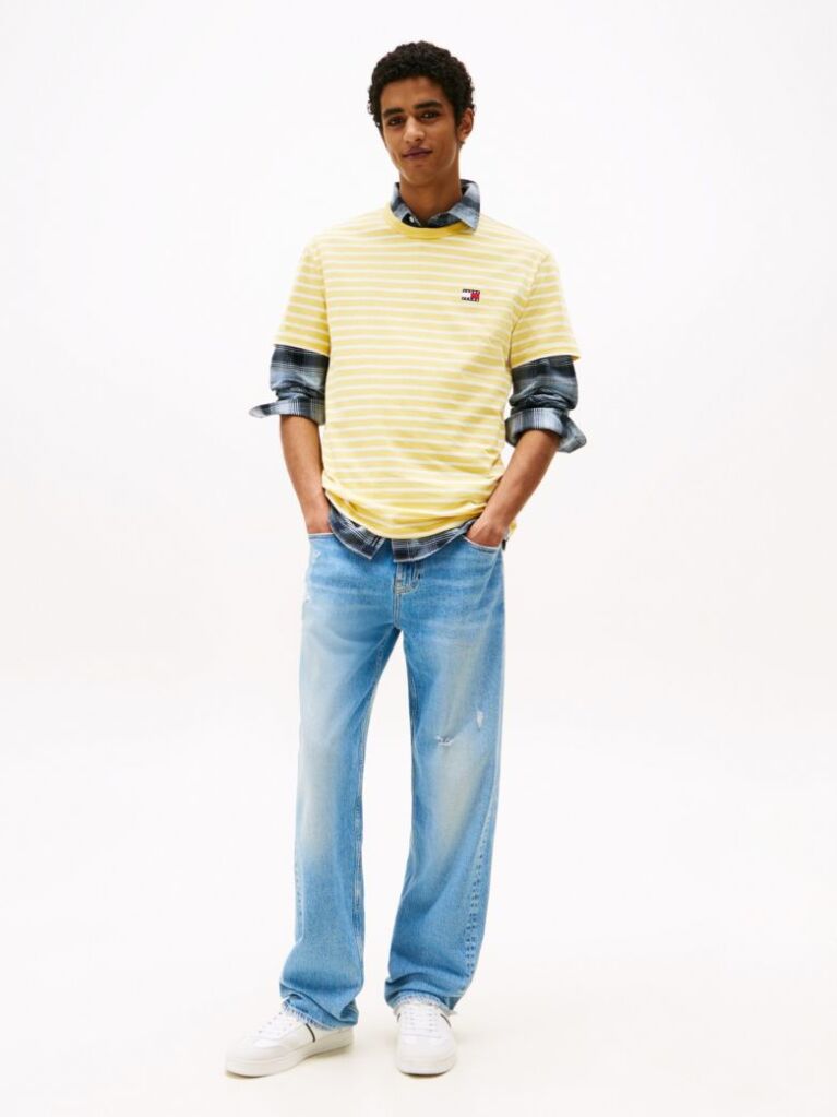 Multi Regular Fit Breton Stripe T-shirt  Men