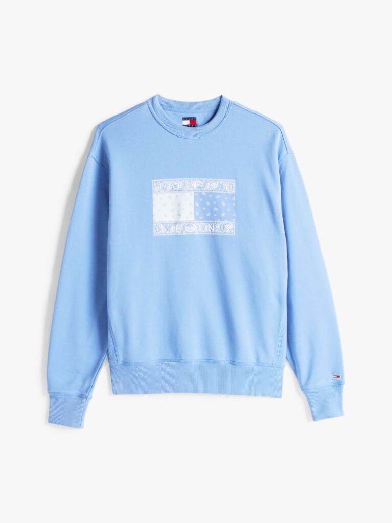 Blue Paisley Logo Relaxed Sweatshirt  Men