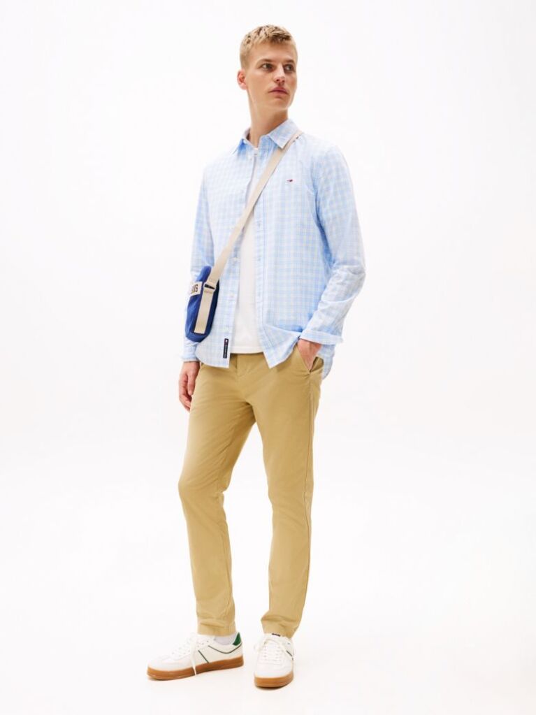 Blue Regular Fit Check Shirt  Men