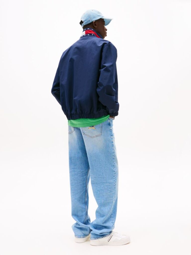 Blue Signature Colour-Blocked Collar Jacket  Men