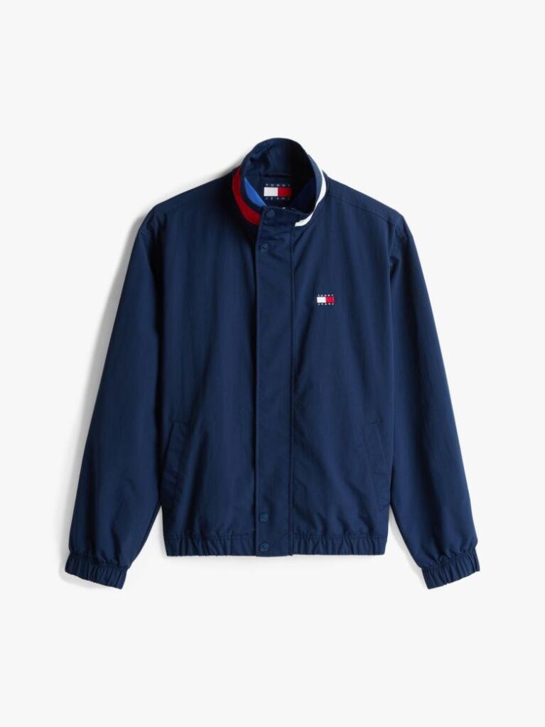 Blue Signature Colour-Blocked Collar Jacket  Men