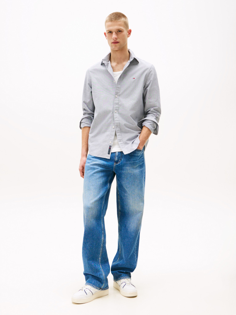 Blue Regular Fit Button Down Oxford Shirt  Men