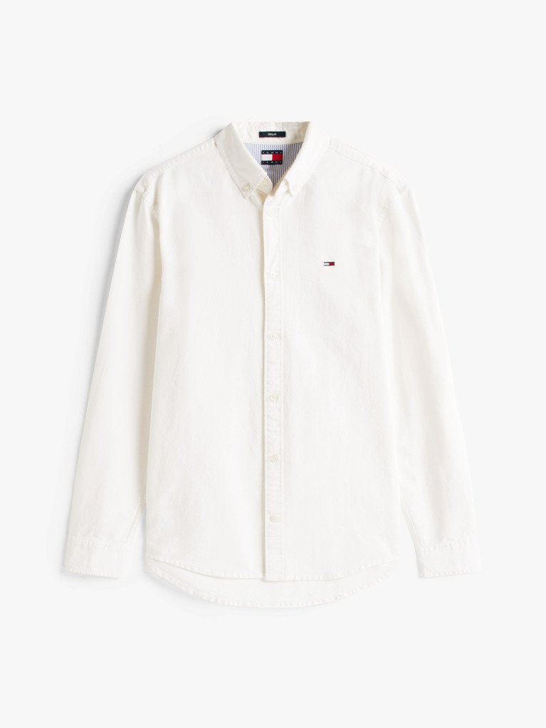 Beige Regular Fit Button Down Oxford Shirt  Men