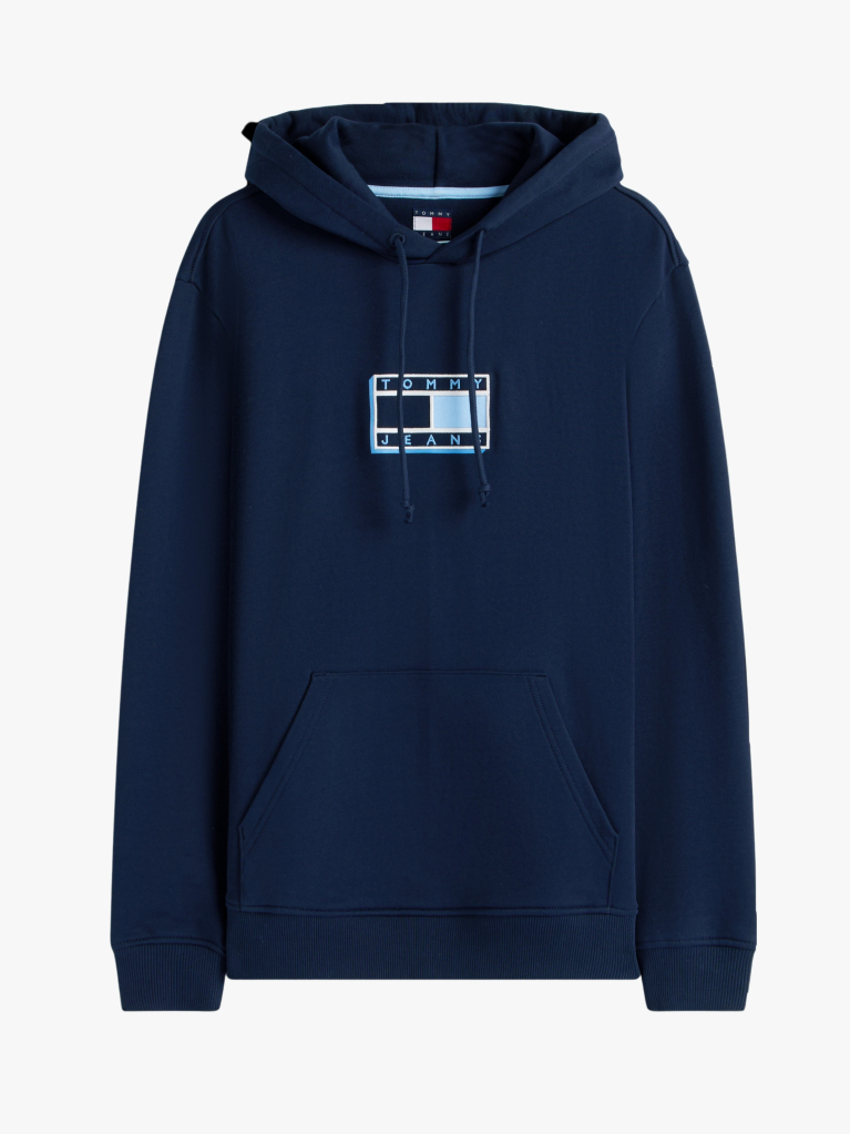 Μπλε Hoody Με Λογότυπο  Άνδρες