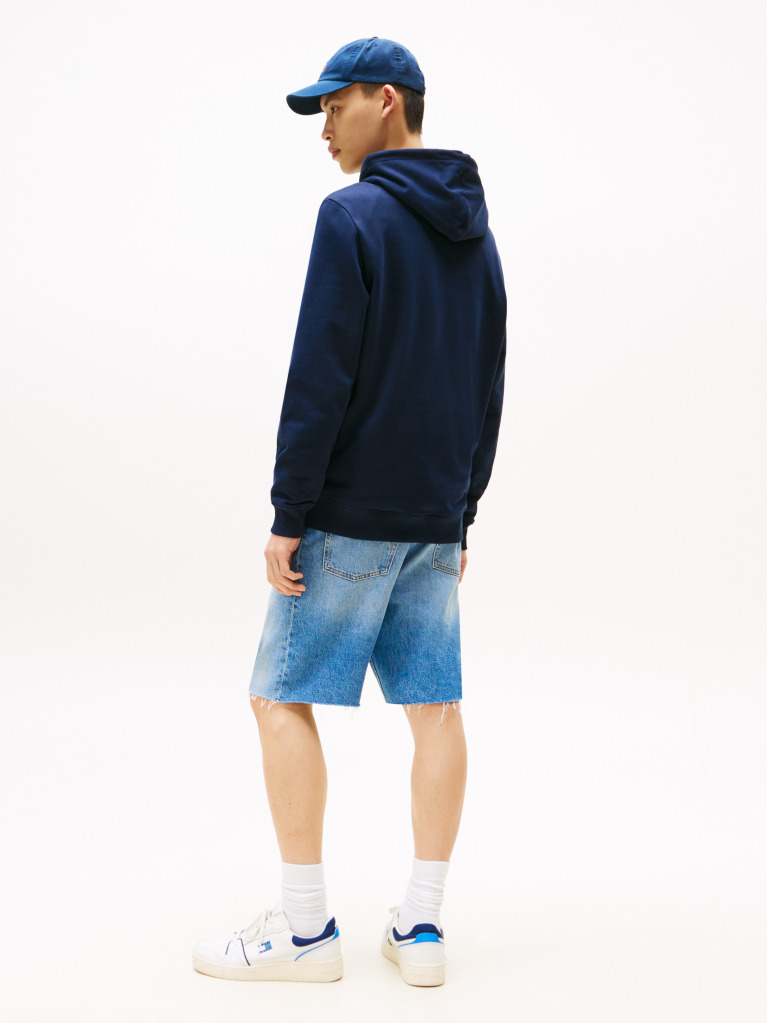Μπλε Hoody Με Λογότυπο  Άνδρες