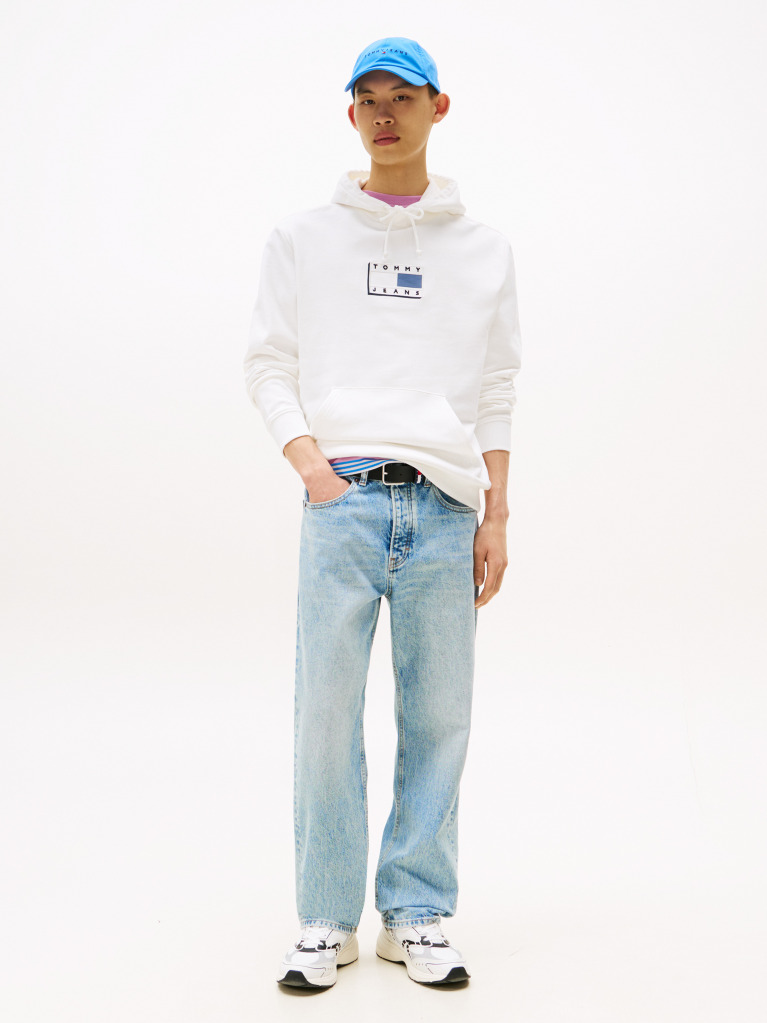 Άσπρο Hoody Με Λογότυπο  Άνδρες