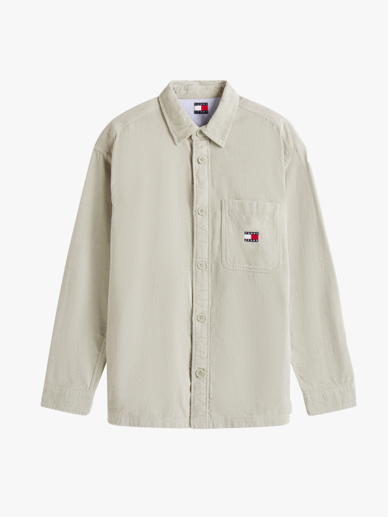 Green Brick Cord Overshirt  Men