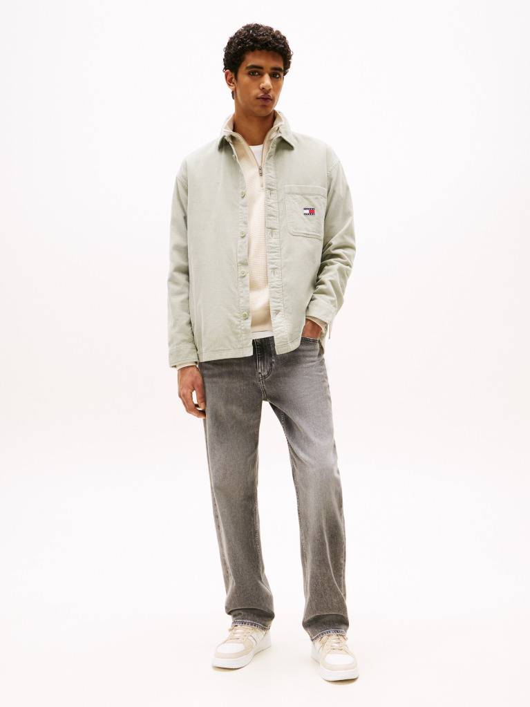 Green Brick Cord Overshirt  Men