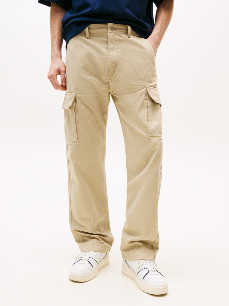 Beige Otis Cargo Trousers  Men