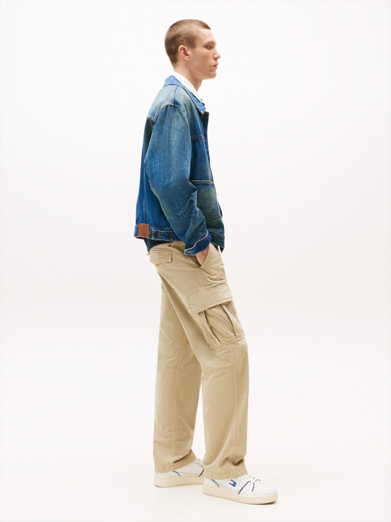 Beige Otis Cargo Trousers  Men