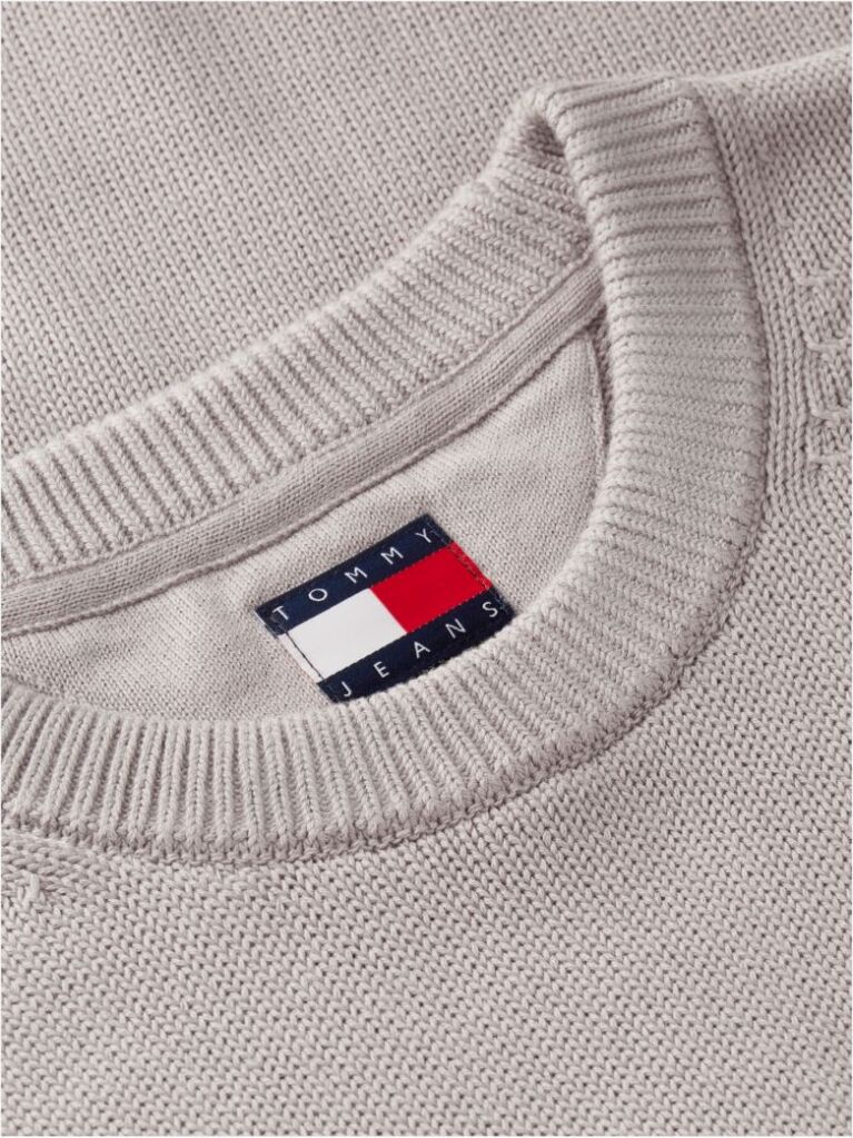 Brown Crew Neck Slim Jumper  Men