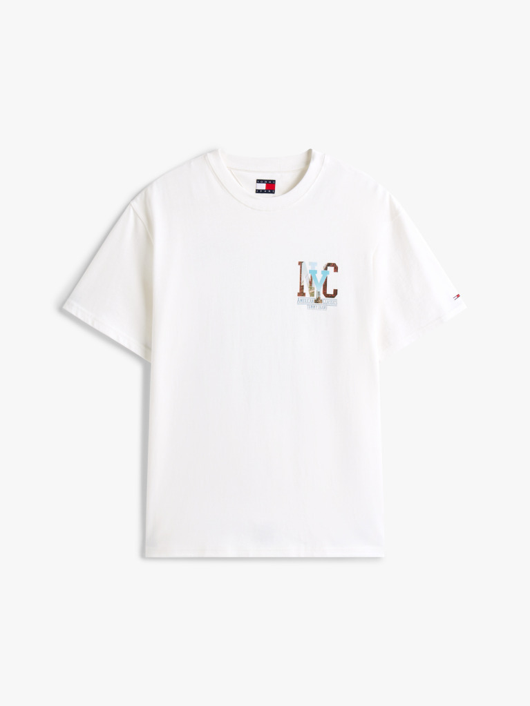White Back Graphic Relaxed T-Shirt  Men