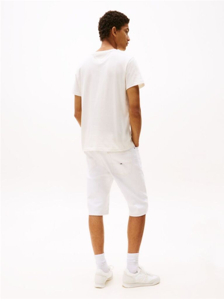 White Bubble Logo Slim T-Shirt  Men