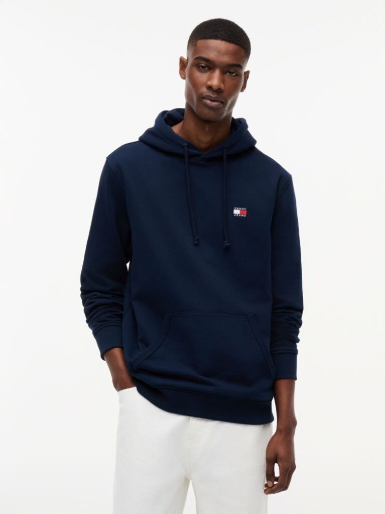 Μπλε Hoody Με Ετικέτα Tommy  Άνδρες