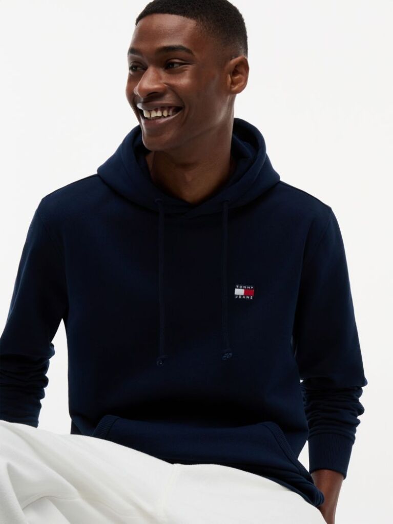 Μπλε Hoody Με Ετικέτα Tommy  Άνδρες
