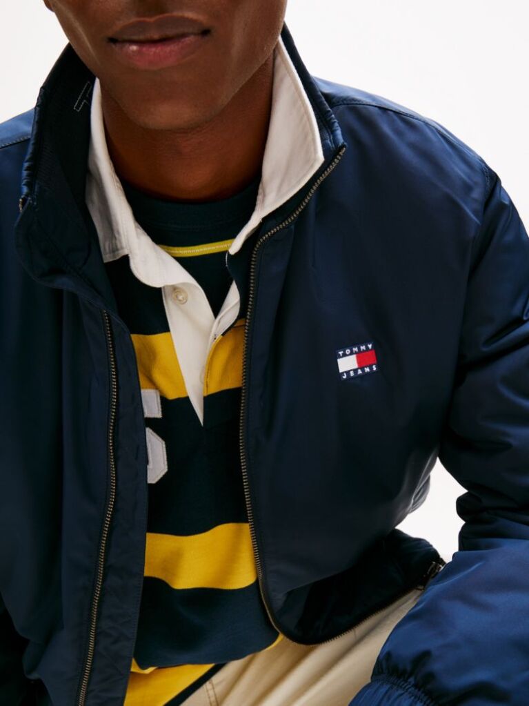 Blue Water Repellent Relaxed Padded Jacket  Men