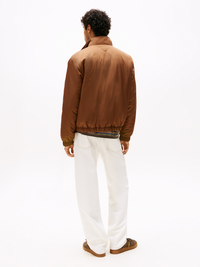 Brown Water Repellent Relaxed Padded Jacket  Men