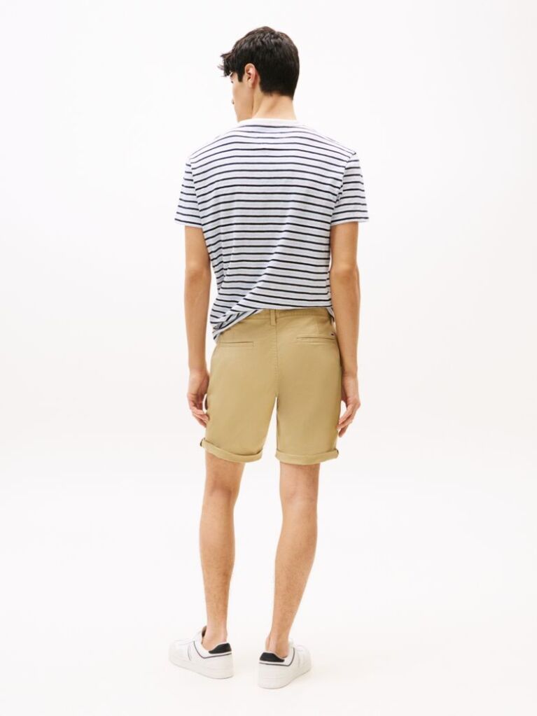 Beige Scanton Slim Chino Bermuda Shorts  Men