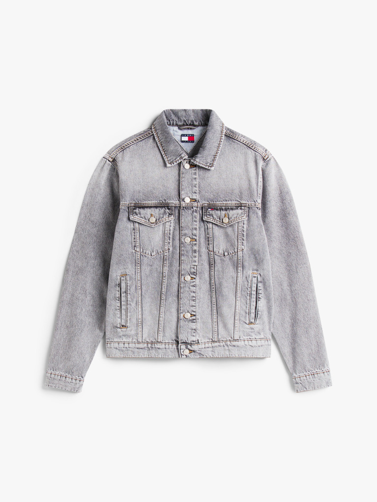 Denim Ryan Back Logo Denim Trucker Jacket  Men