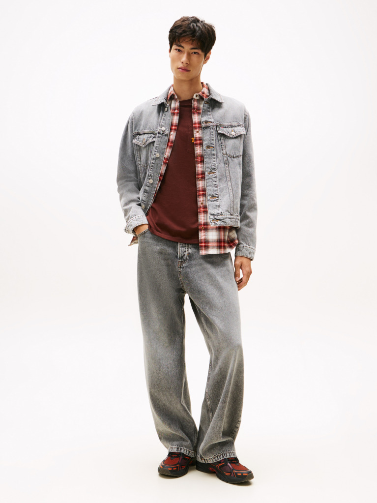 Denim Ryan Back Logo Denim Trucker Jacket  Men