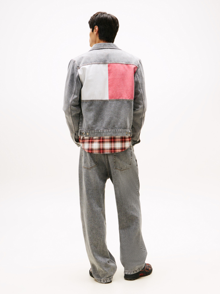 Denim Ryan Back Logo Denim Trucker Jacket  Men