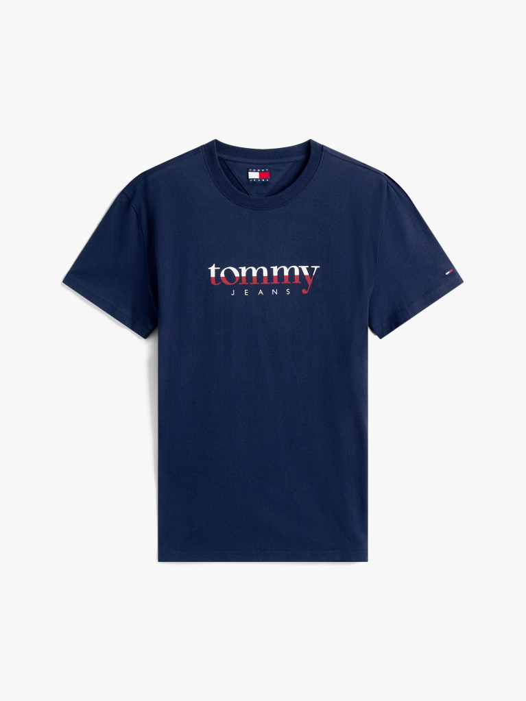 Blue Logo Jersey Crew Neck T-Shirt  Men