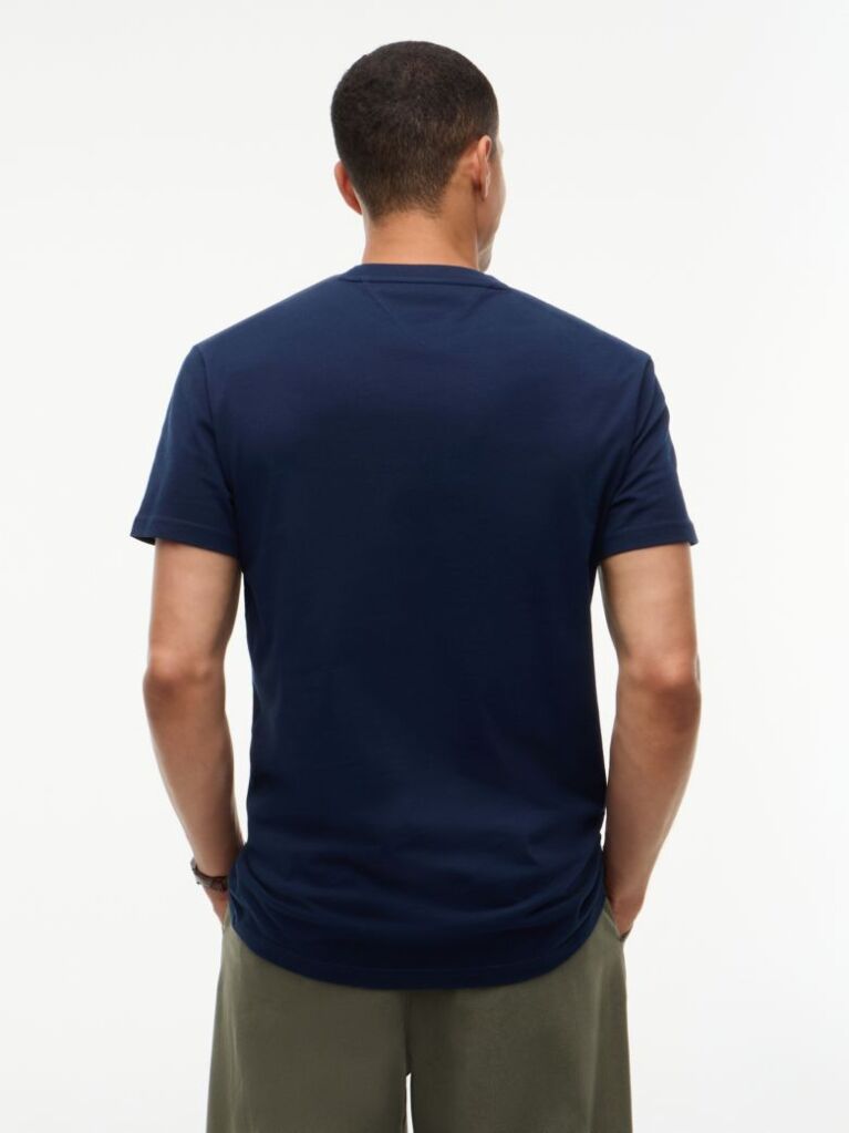 Blue Logo Jersey Crew Neck T-Shirt  Men