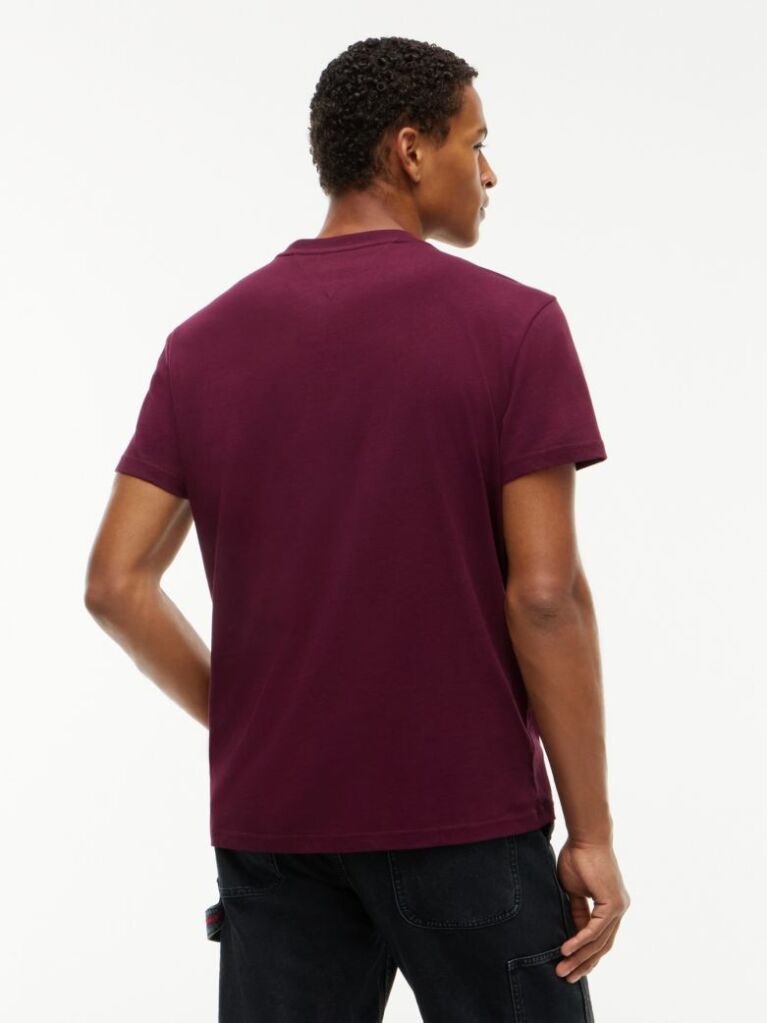 Μωβ Jersey T-Shirt Με Κλασική Λαιμόκοψη Και Λογότυπο  Άνδρες