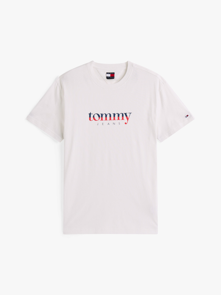 Beige Logo Jersey Crew Neck T-Shirt  Men