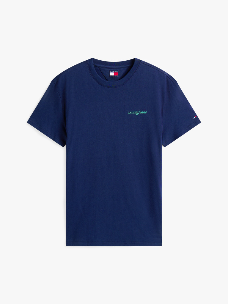 Blue Back Graphic Crew Neck T-Shirt  Men
