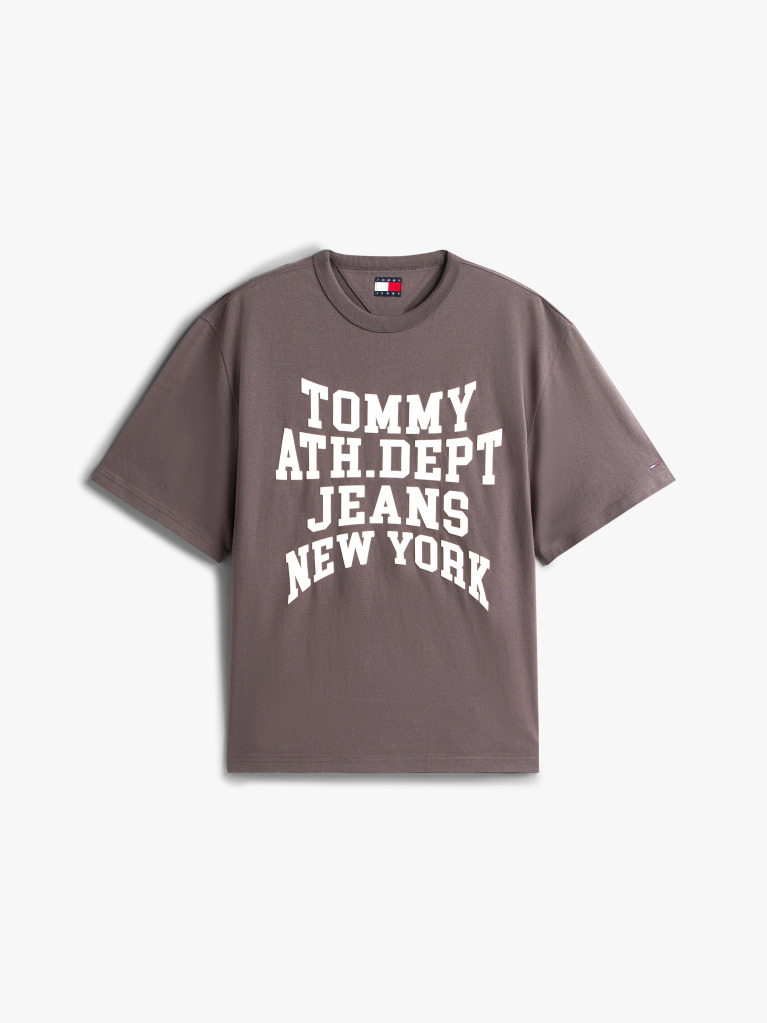 Γκρι 90s T-Shirt με Κλασική Λαιμόκοψη  Άνδρες