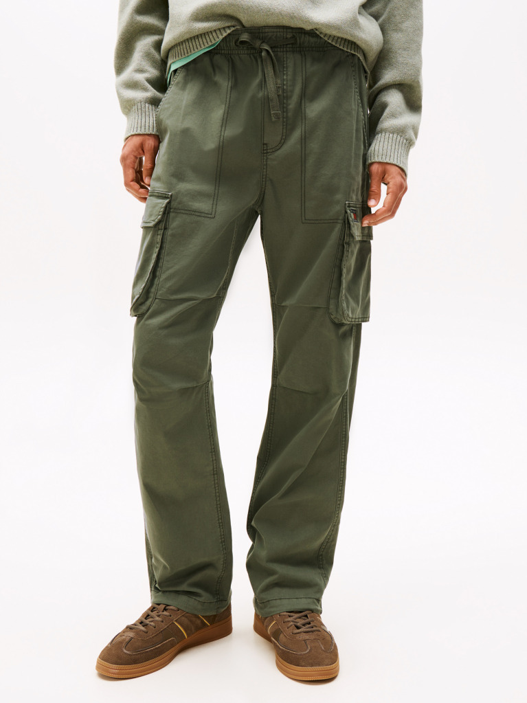 Green Otis Regular Cargo Pocket Joggers  Men