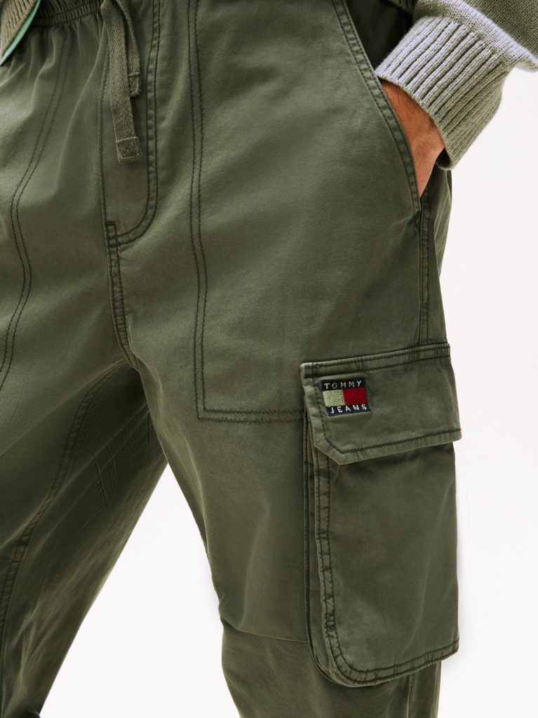 Green Otis Regular Cargo Pocket Joggers  Men