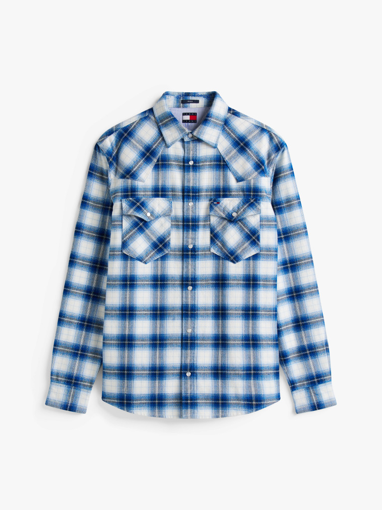 Multi Flannel Καρό Western Πουκάμισο Σε Κανονική Γραμμή  Άνδρες