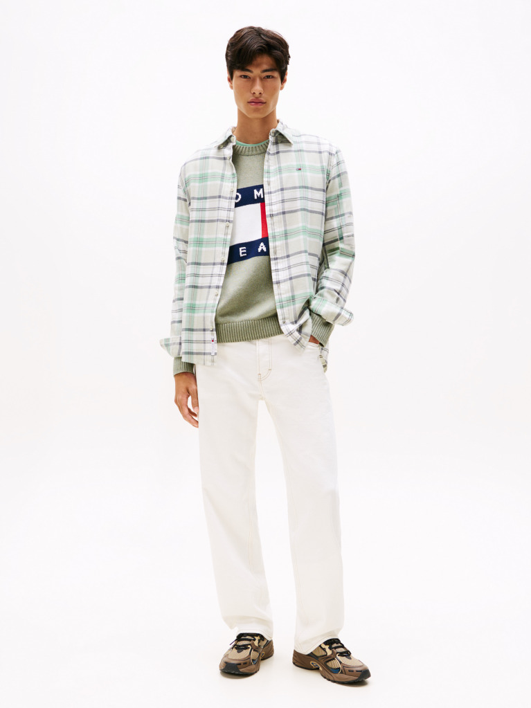 Multi Regular Fit Check Flannel Shirt  Men