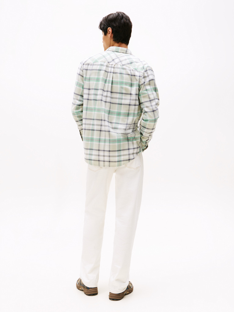 Multi Regular Fit Check Flannel Shirt  Men