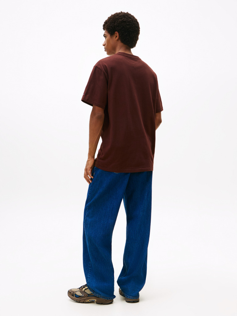 Brown Relaxed Font Play Tee  Men
