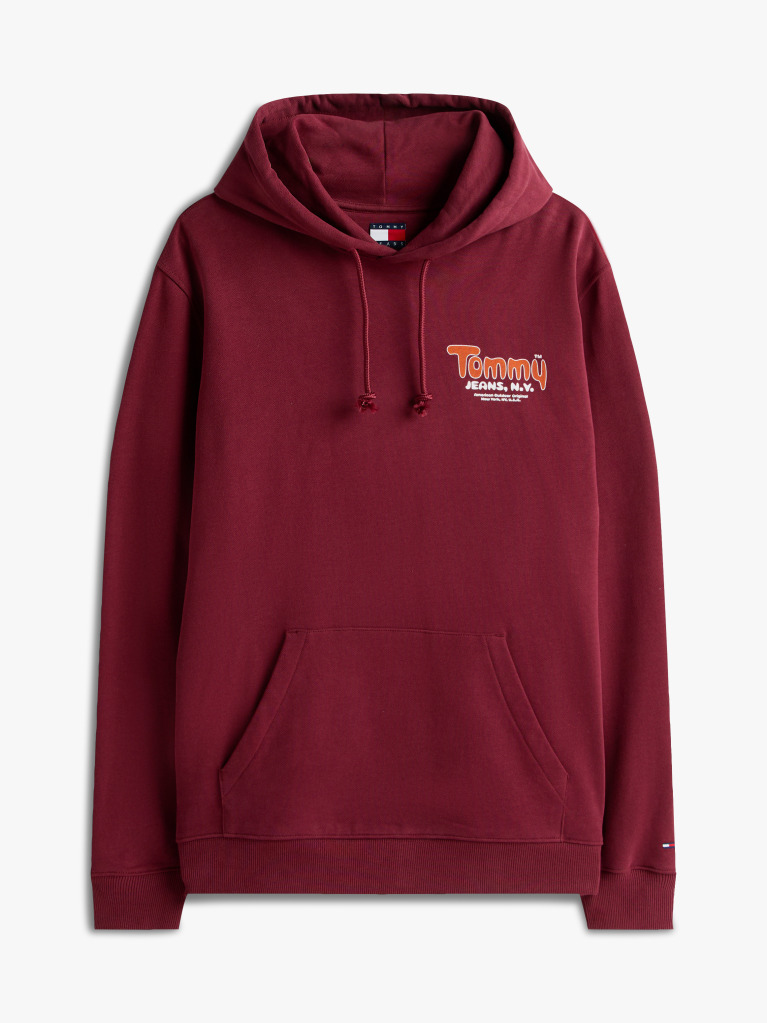 Red Logo Terry Hoody  Men