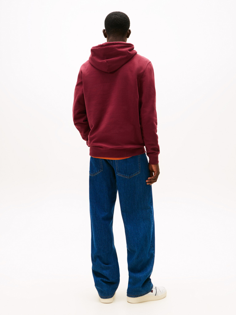 Red Logo Terry Hoody  Men