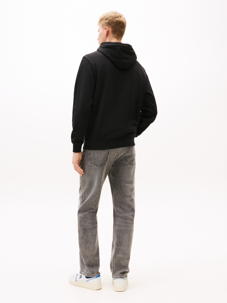 Black Logo Regular Hoody  Men