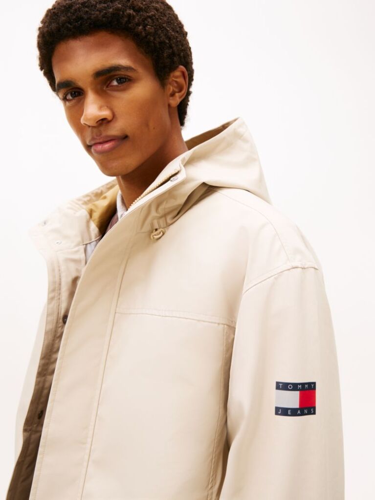 Beige 3-in-1 Padded Chicago Windbreaker  Men